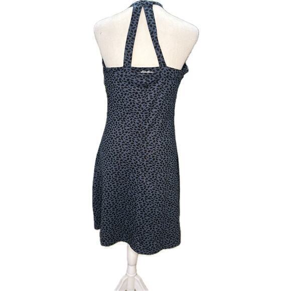Eddie Bauer‎ Women's Blue & Black Print Sleeveless Racerback A-line Size small - Picture 3 of 10